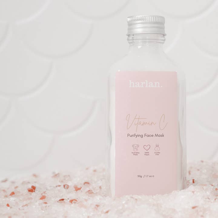 Harlan Skin - Wholesale Skincare face mask - Harlan Vitamin C Purifying Pink Clay Face Mask1