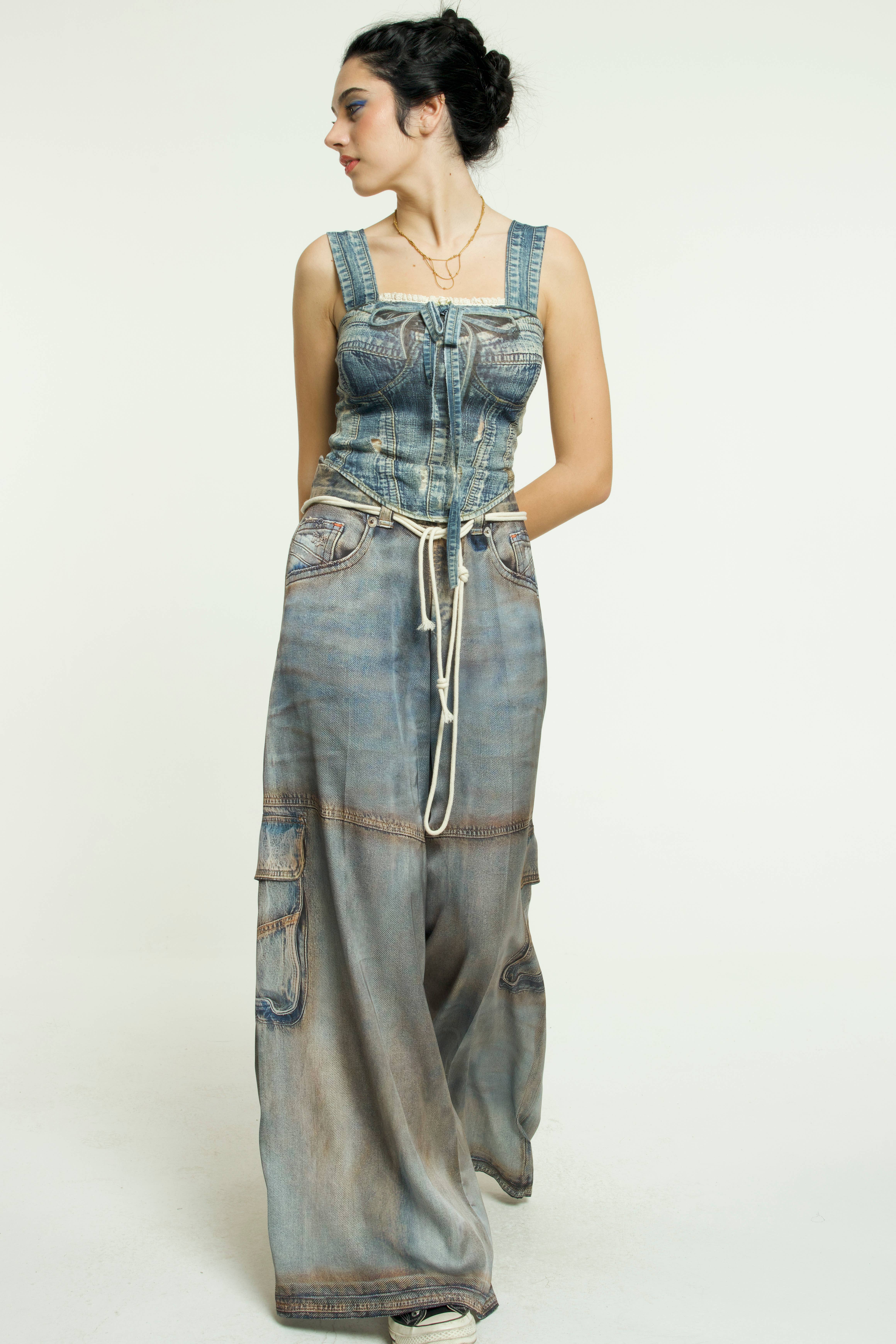 IPNG Design – Engroshandel Bukser - Dame – Bukser Sateen Rust - Jeanious13