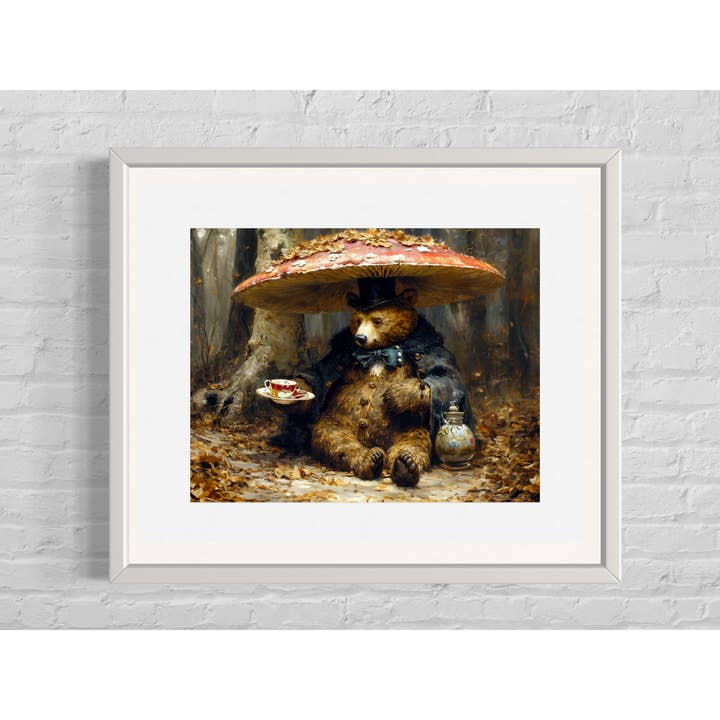 Salty Alyce - Wholesale Art Print - Bear Forest Tea Party Wall Decor 73AS6