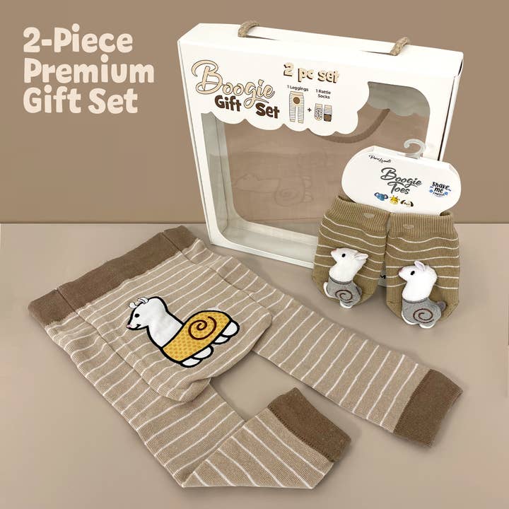 Llama 2-stk Boogie Toes & Tight Baby Gavesæt, op til 18 måneder for engroshandel hos Boogie Toes