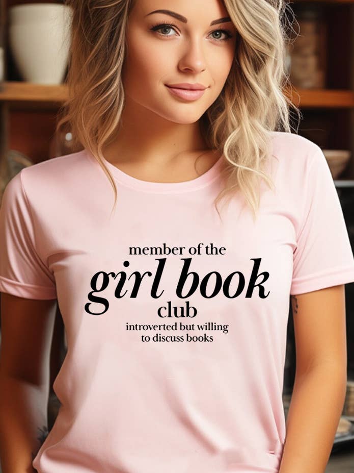 Medlem af Pige Bogklubben Unisex Rundhalset T-shirt for engroshandel hos Top Avenue