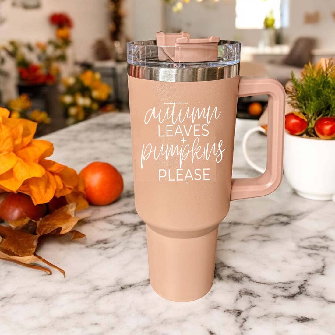 Gia Roma - Wholesale Insulated Mug/Tumbler - Sweater Weather Cream 40 oz Travel Tumbler, Fall Home & Gift55