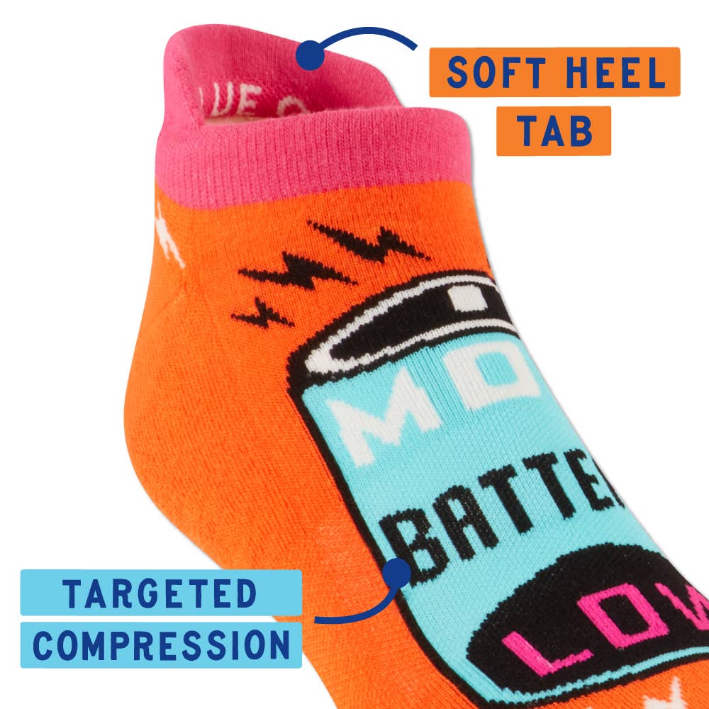 Incognito – wholesale Socks – Unisex – Mom Battery Sneaker Socks S/M - NEW!4