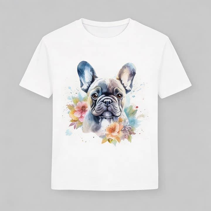 Dam-t-shirt med mopstryck för wholesale av Vinto Exclusive