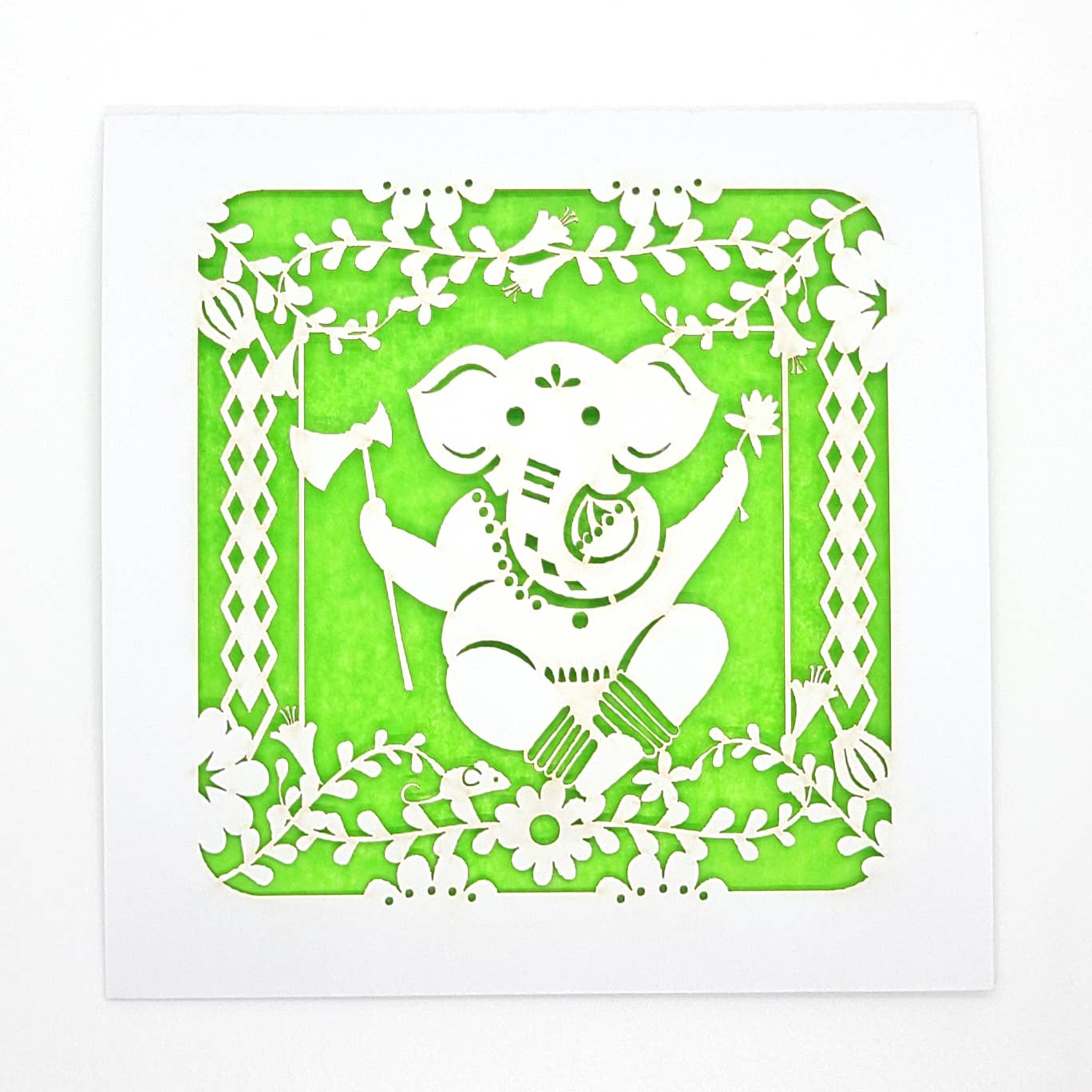 two hermanas - Wholesale Everyday Greeting Card - Ganesh - mover of obstacles laser cut cards8