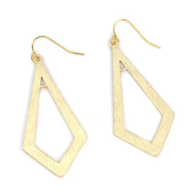 Gebürstete Gold Dreieck für den Großhandel von Christy Jean Boutique