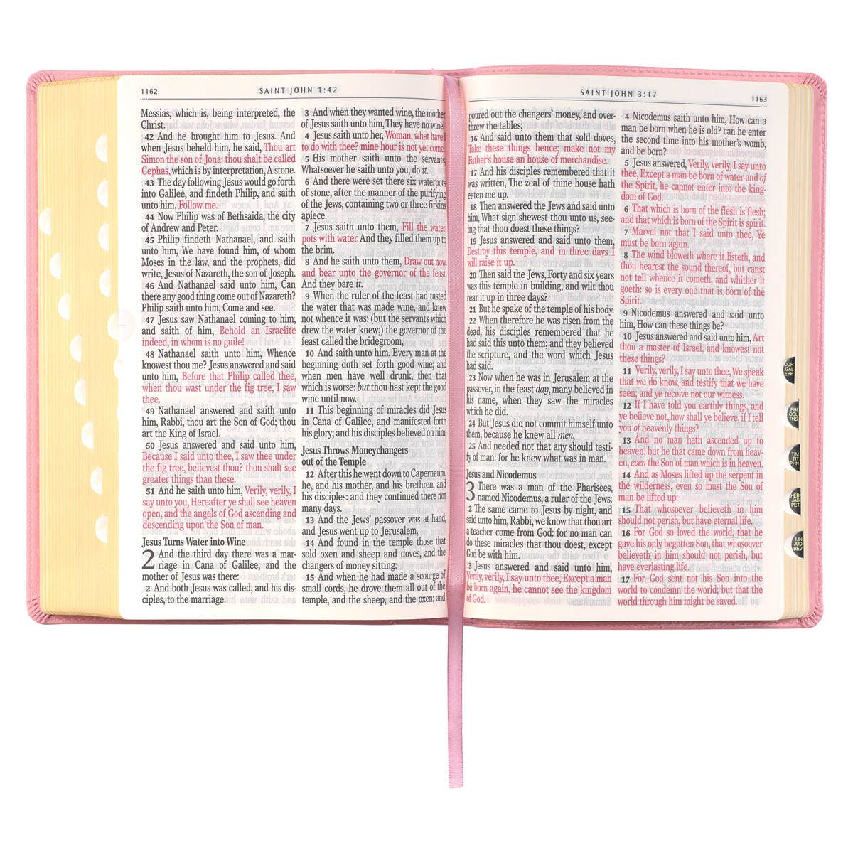 Christian Art Gifts - Wholesale Religion - KJV Bible Giant Print Full-size Faux Leather, Pink6