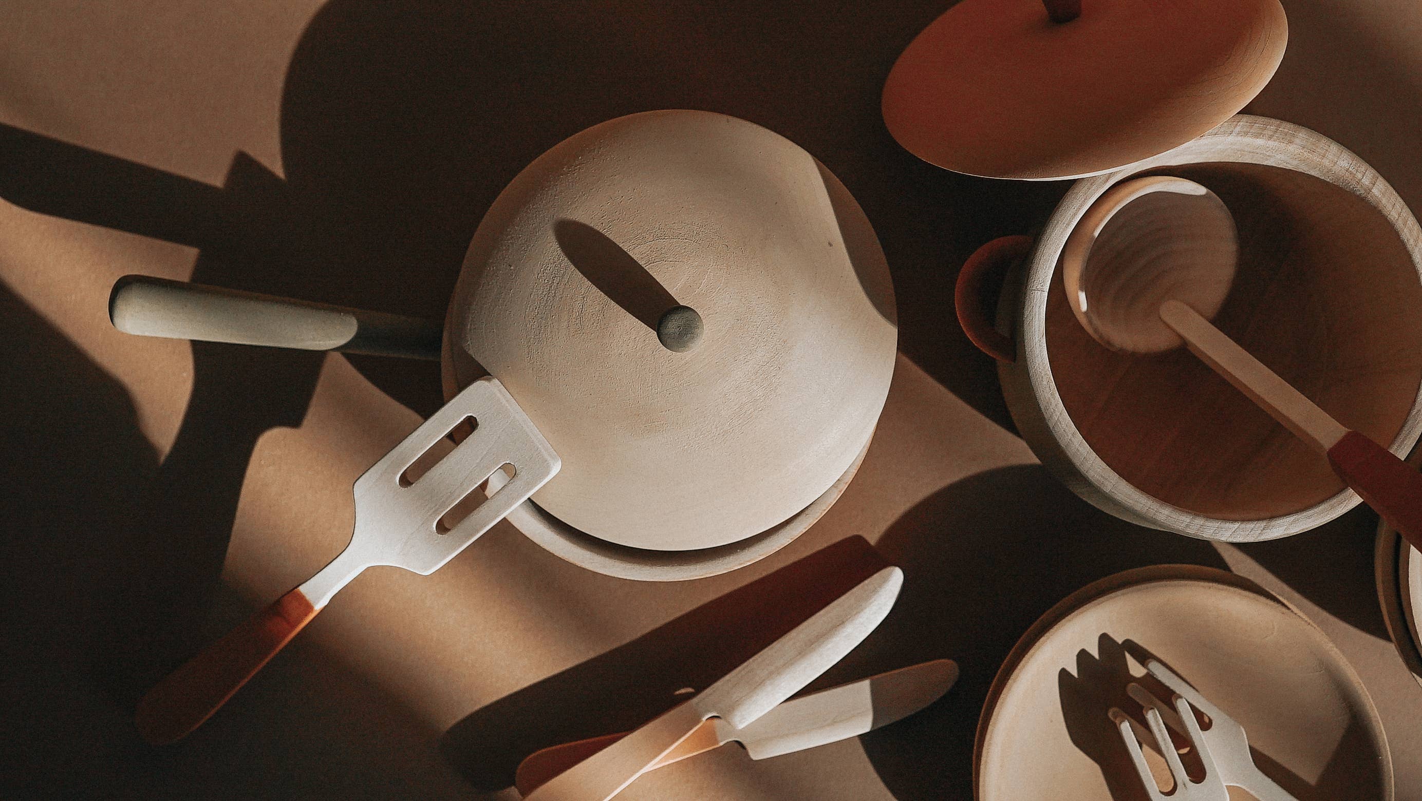 SABO concept – Conjunto de loiça para brincar - Crianças por atacado – Conjunto de utensílios de cozinha infantil / Herbal7