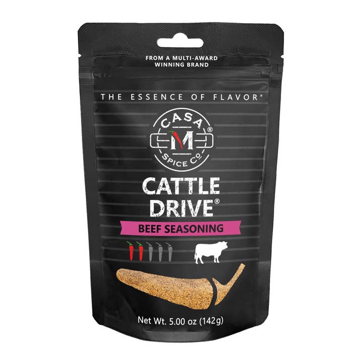 Casa M Spice Co LLC - Wholesale Dried Spice Mix - Cattle Drive® Beef Seasoning - Refill Bag