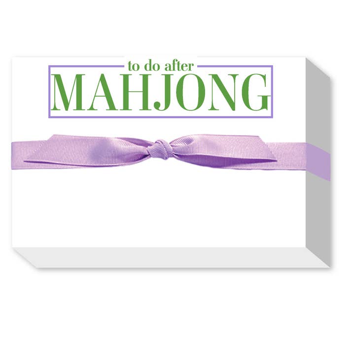 À FAIRE APRÈS MAHJONG BLOC-NOTES GROS ET GRAS pour la vente par Donovan Designs