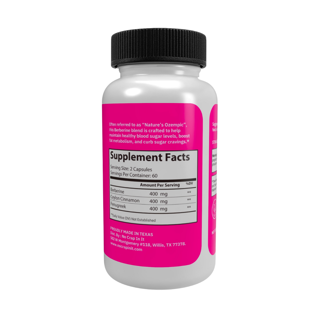 No Crap In It - Wholesale Voedingssupplement/vitamine - Berberine Bloedsuiker Ondersteunend Supplement1