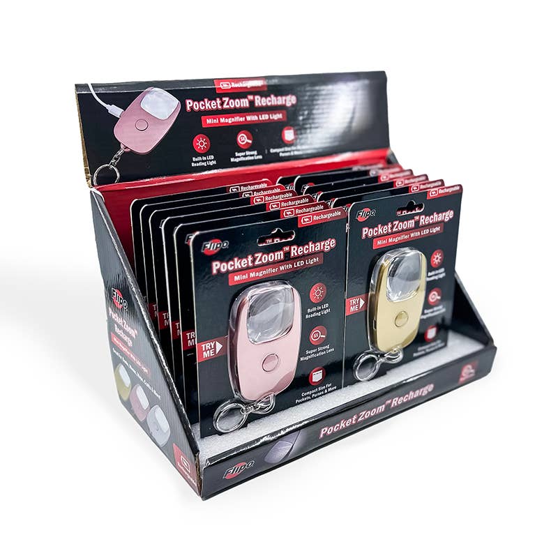 Flipo Group, Ltd. - Vendita all'ingrosso Torcia portatile - Lente d'ingrandimento ricaricabile con zoom tascabile con display luminoso da 12 pezzi11