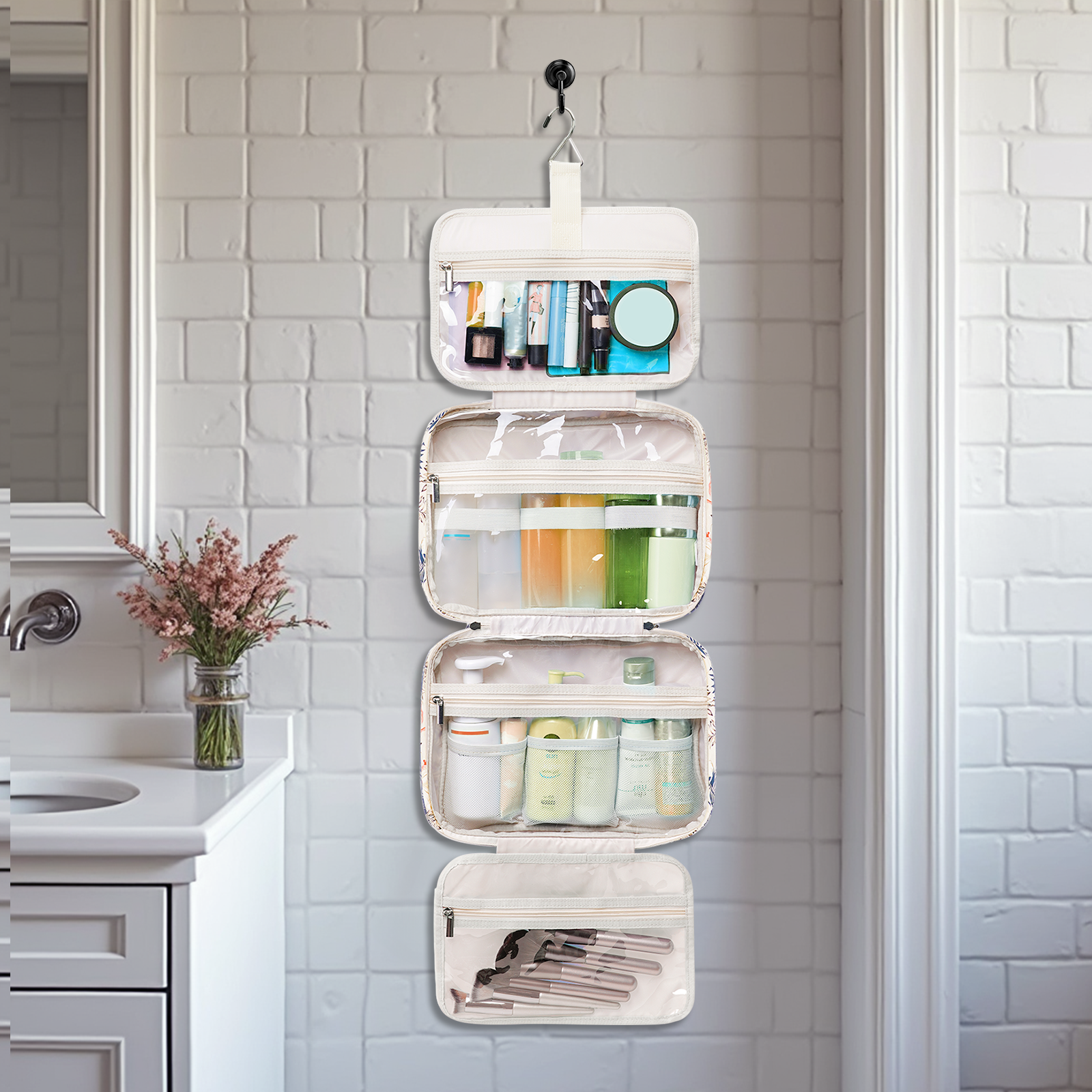 wandf - Wholesale Toiletry Bag - Women's - Large Capacity Waterproof Hanging Toiletry Bag Travel Bag61