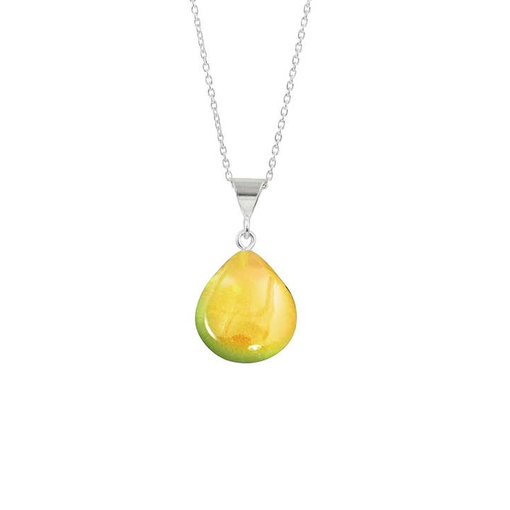 LeightWorks - Wholesale Pendant/Charm Necklace - X-Small Drop Pendant Sterling Silver CrystalJewelry Necklace4