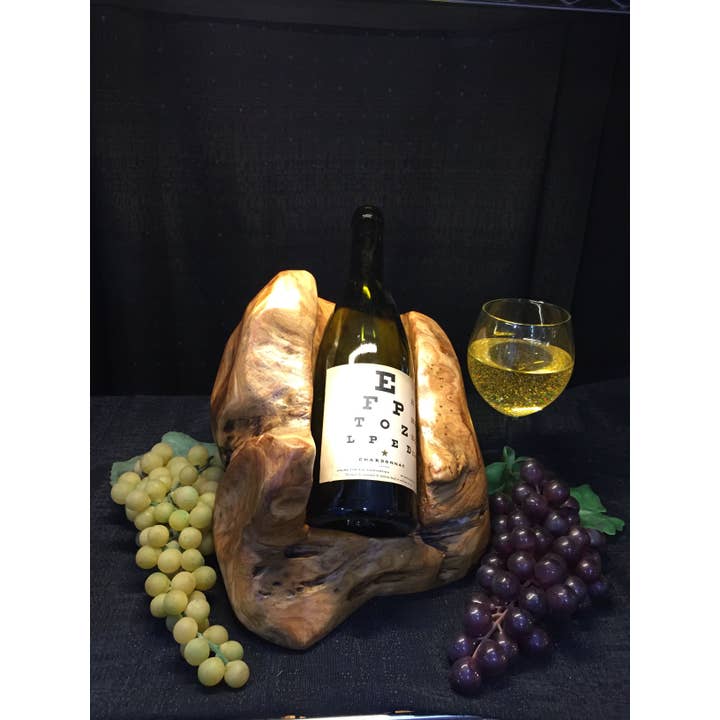 Wooden Wine Bottle Holder for wholesale by Greener Valley Trading