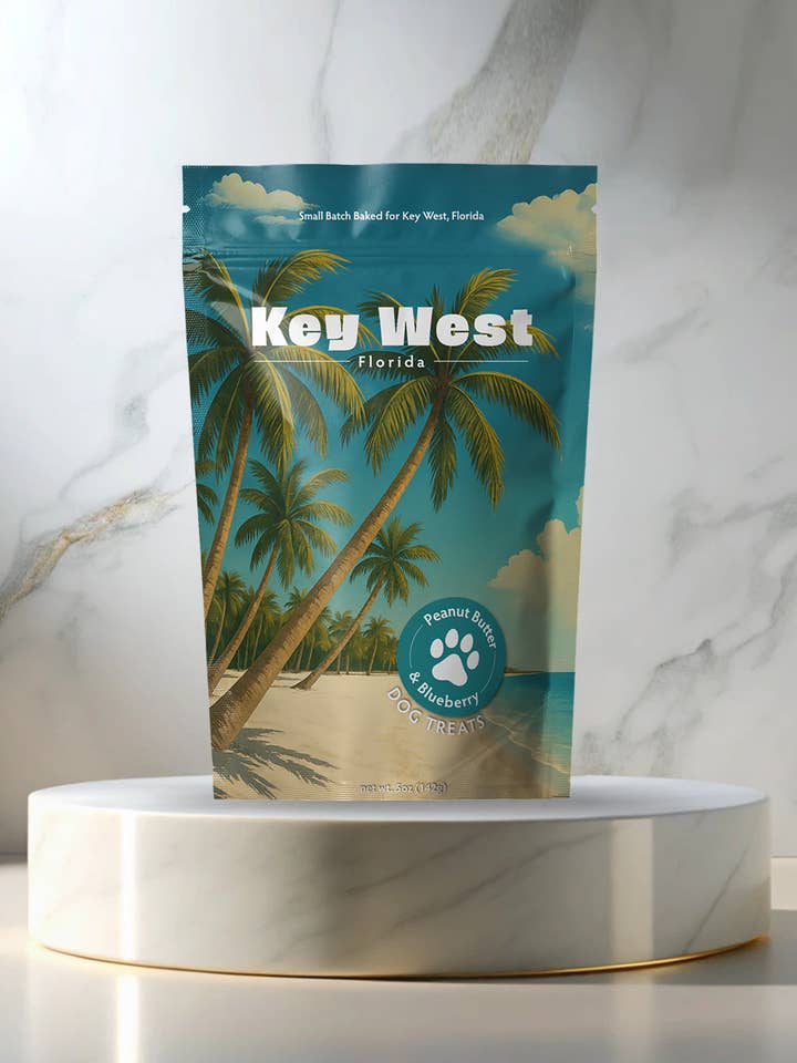 Key West, FL Souvenir Dog Treats - 5oz Small-Batch for wholesale by Neoteric Brands