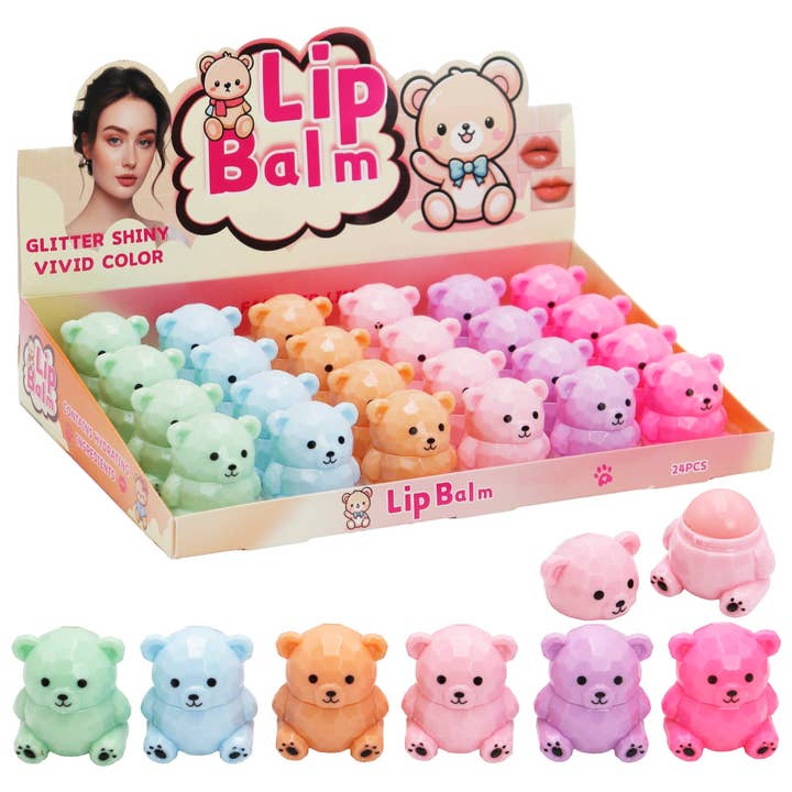 Cap Zone - Wholesale Lip Balm - Teddy Bear Moisturizing Lip Balm Collection
