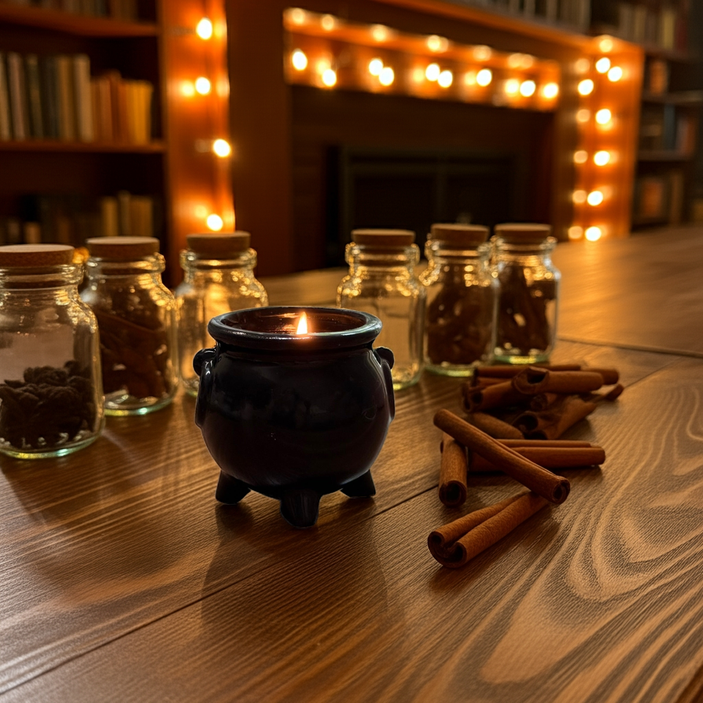 Midnight Embers Candle Co. - Wholesale Jar/Filled Candle - Witches Brew Cauldron Candle -Perfect Fall Halloween Candles5