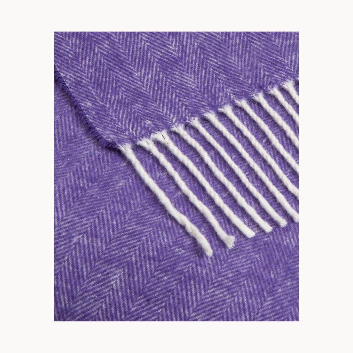 SOFIA TOSCANO - Wholesale Throw blanket - Super Soft Babele Herringbone - Plaid in Recycled Cotton22