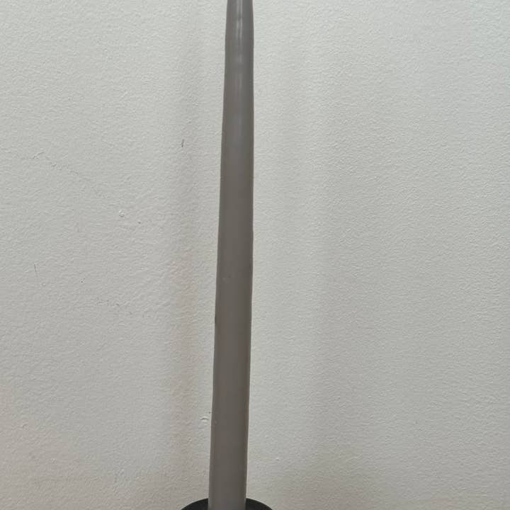Gray Taper Candle - Hand Dipped for wholesale by Ceridwen’s