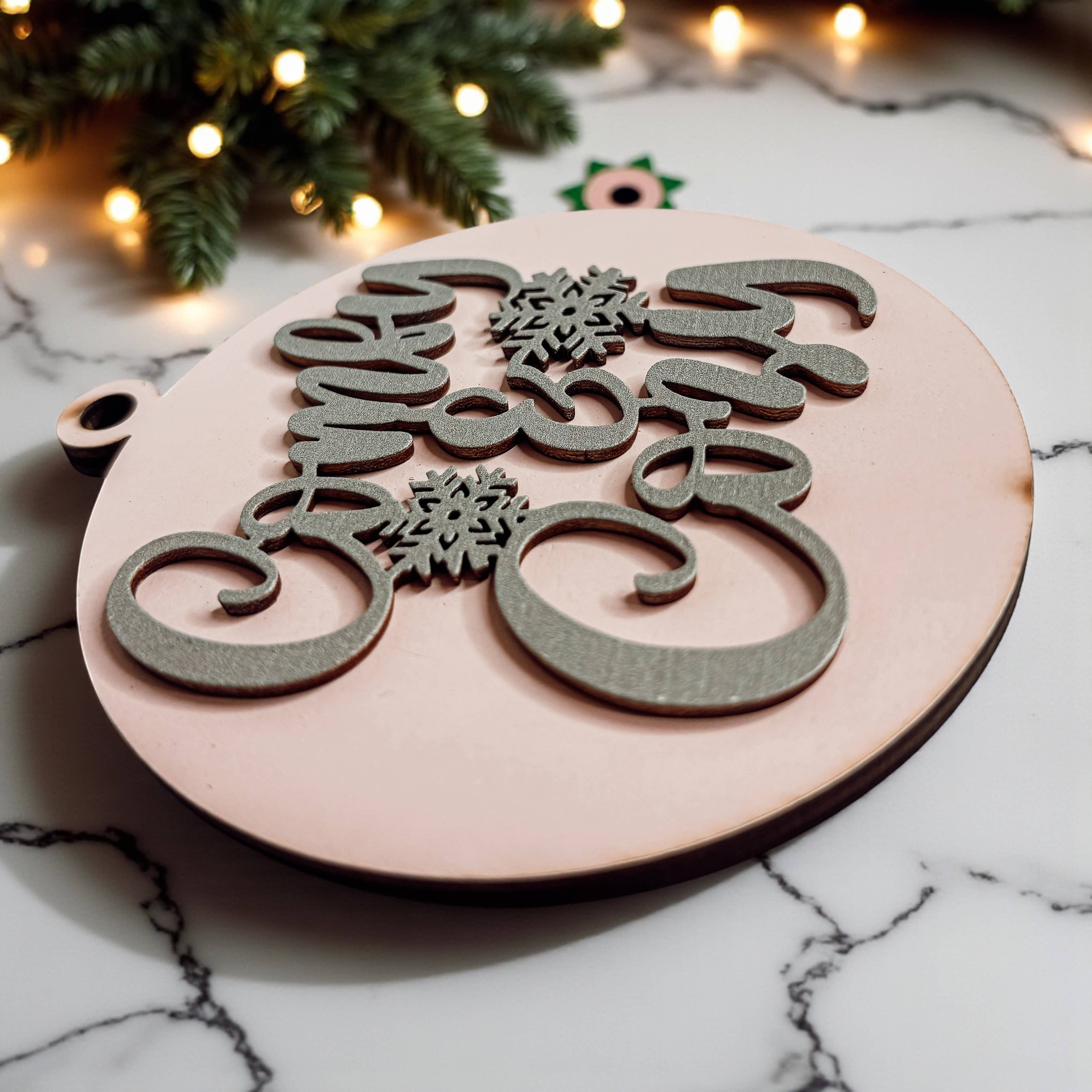 Gia Roma - Wholesale Ornament - Hanging Christmas Decor + Handmade Wooden Ornament Funny36