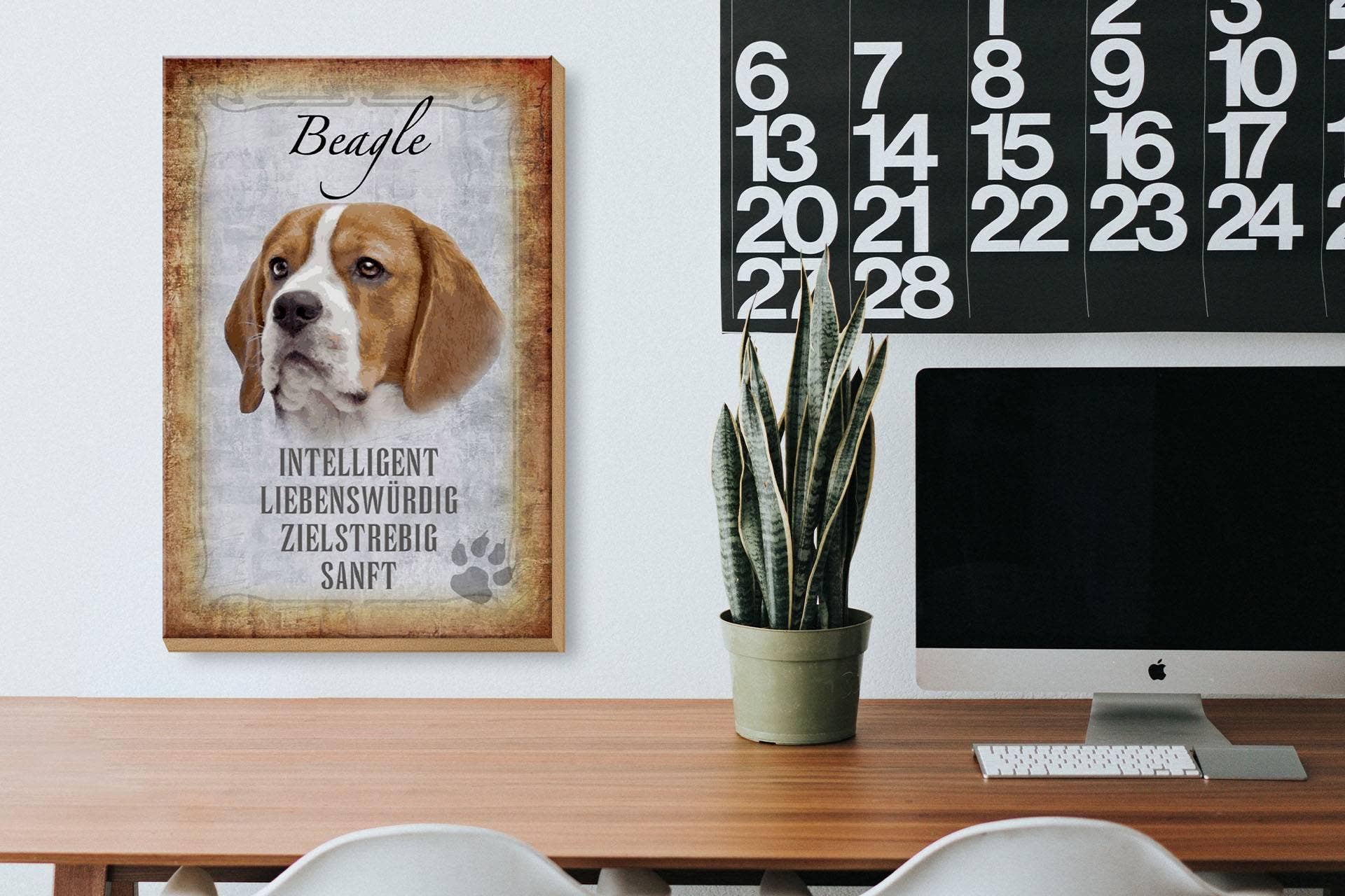 Femer - Wholesale Sign - Wooden sign saying 20x30 cm Beagle dog gift wooden decorative sign3