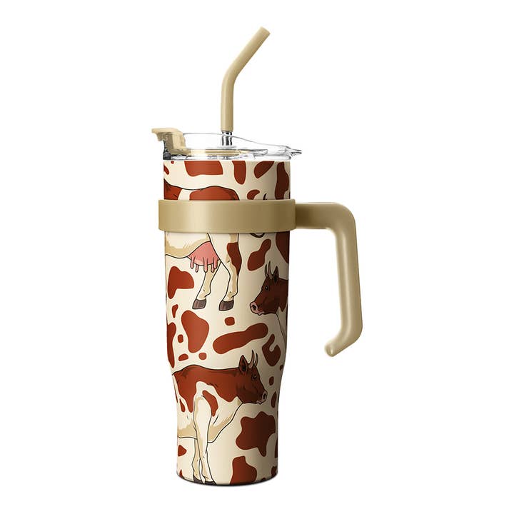 Spotted Cows 40OZ Tumbler for wholesale by OEELINN