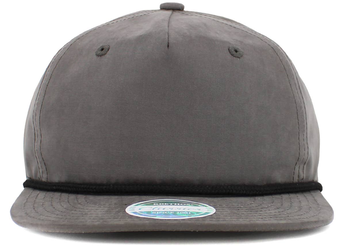 KBETHOS - Venta al por mayor Gorra snapback - Unisex - Gorra snapback de 5 paneles sin estructura con cuerda de algodón peinado y poliéster7