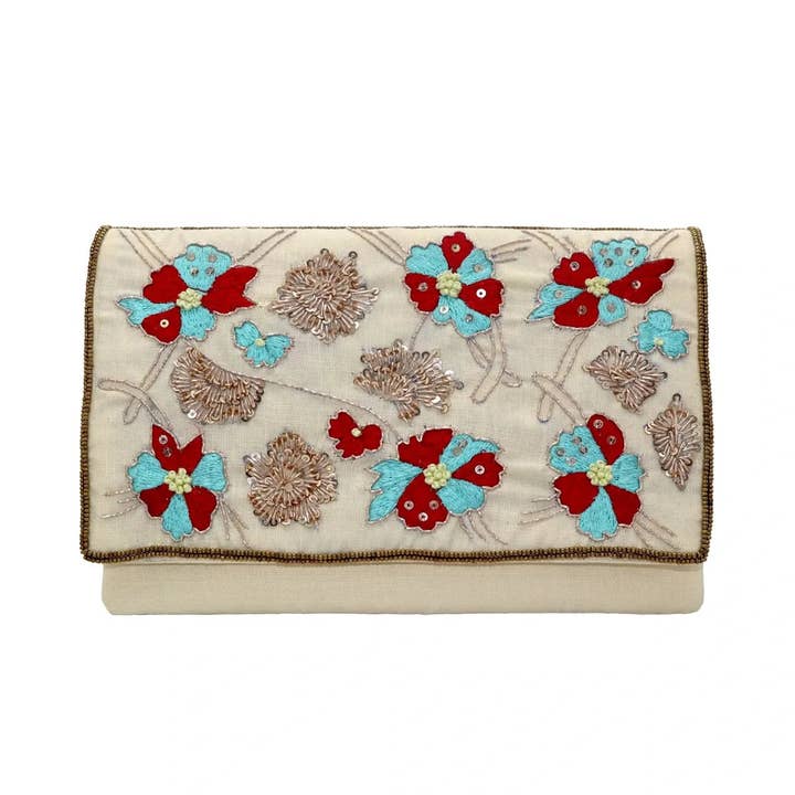 Bolso Sobre Carmesí Beige, Rojo y Azul Turquesa para venta al por mayor de ACUS