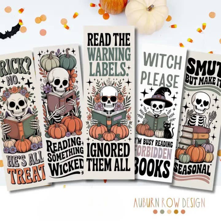 Auburn Row Design – wholesale Bookmark – Halloween Smut Bookmarks1