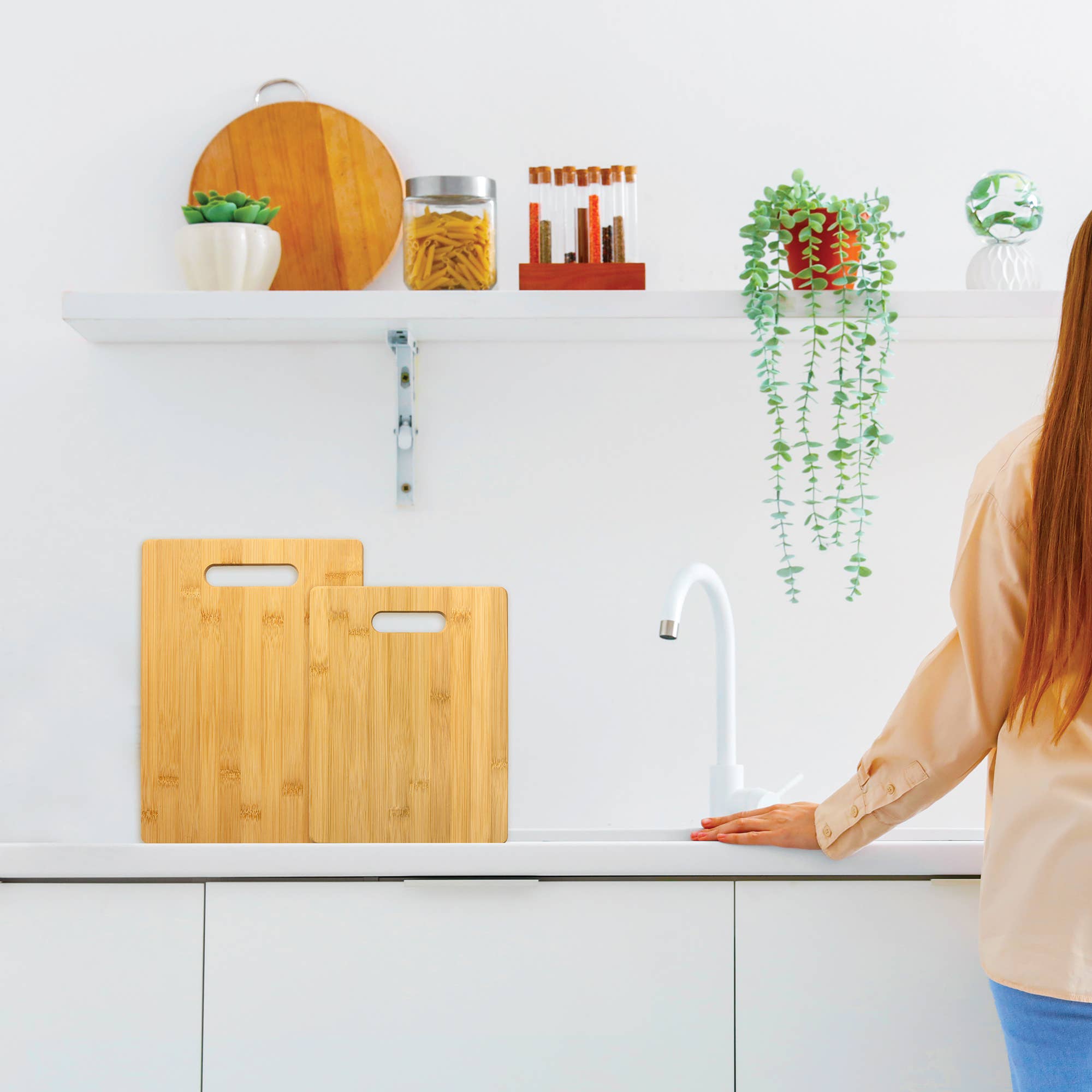 Totally Bamboo - Wholesale Cutting Board - 2-Piece Bamboo Cutting Board Set, 13" & 11" Sizes4