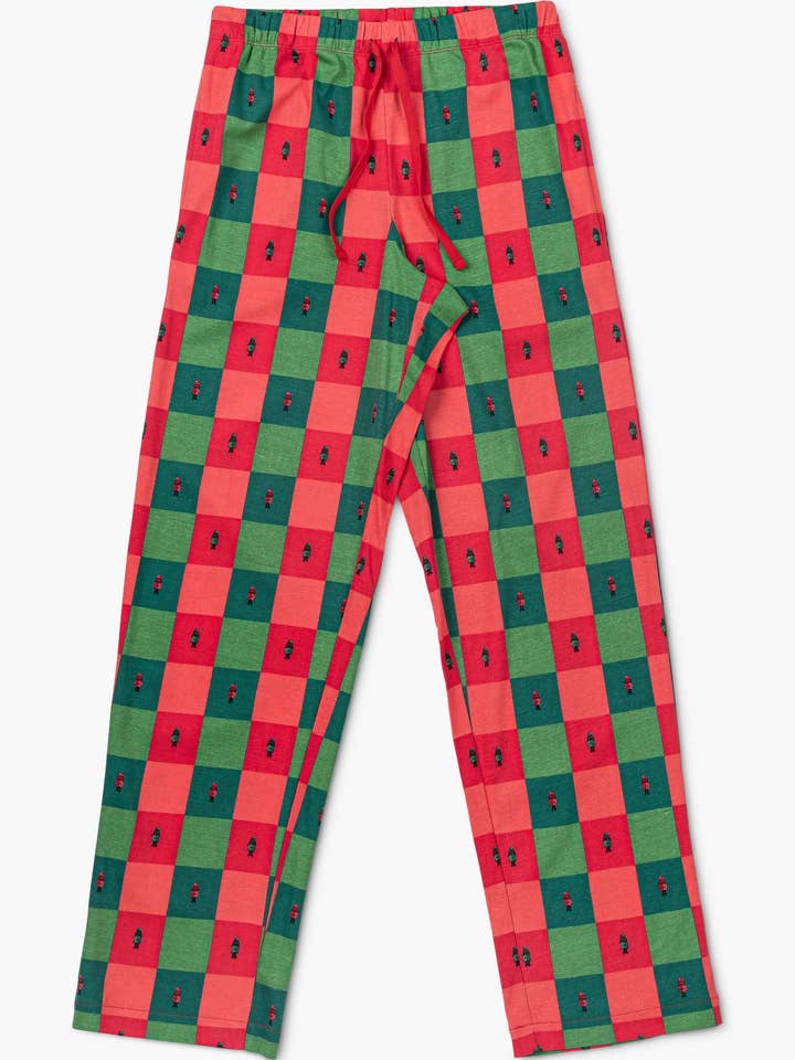 Matching Family Adult Pajama Pants_Nutcracker Checkerboard for wholesale by Monica + Andy