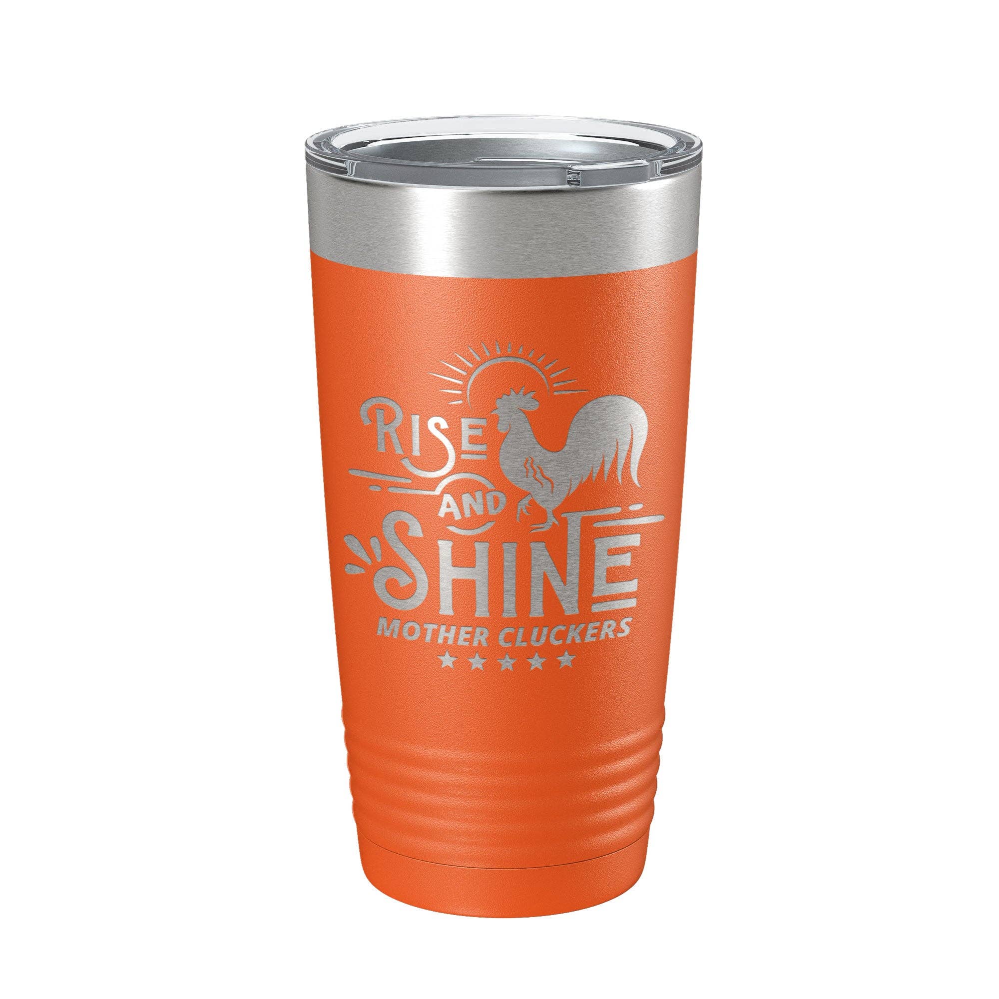 CarveBright - Wholesale Insulated Mug/Tumbler - Rise And Shine Mother Cluckers Tumbler Funny Travel Mug Gift Insulated Laser Engraved Coffee Cup 20 oz4