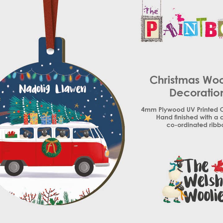 Decorazione in legno per camper con maglioni gallesi Dec006 per la vendita all'ingrosso da parte di The Paintbox