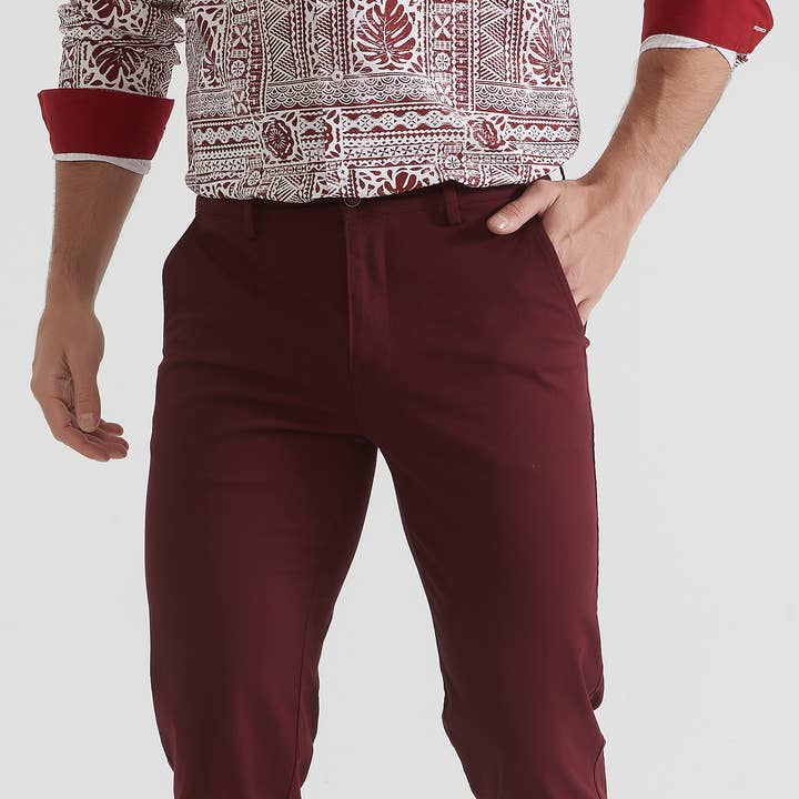 Stretch chino pants - Plum and other Purchase Wholesale chinos replicas. Free Returns & Net 60 Terms on Faire trending on Faire.