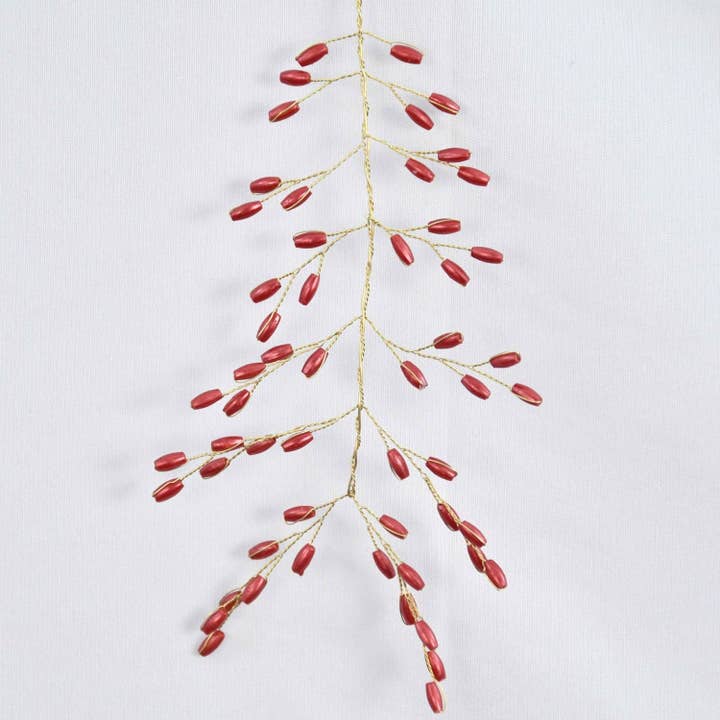 Bayas de acebo rojas cuentas para venta al por mayor de Lila Rasa