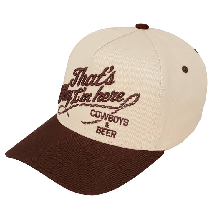 Hana - Wholesale Trucker Hat - Women's - C.C THAT'S WHY I'M HERE Cotton Trucker Cap