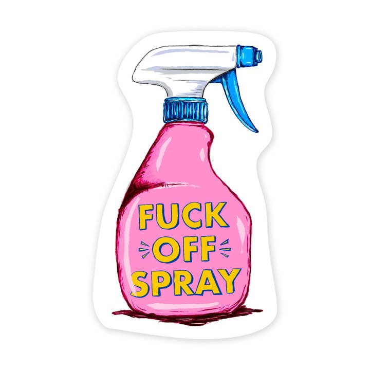 Nice Enough Stickers - Wholesale Sticker - Fuck Off Spray - Mini Sticker