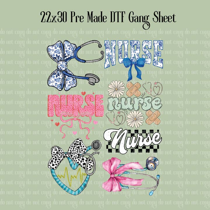 Krankenschwester I DTF Gangblatt I DTF Übertragung für den Großhandel von TOP T