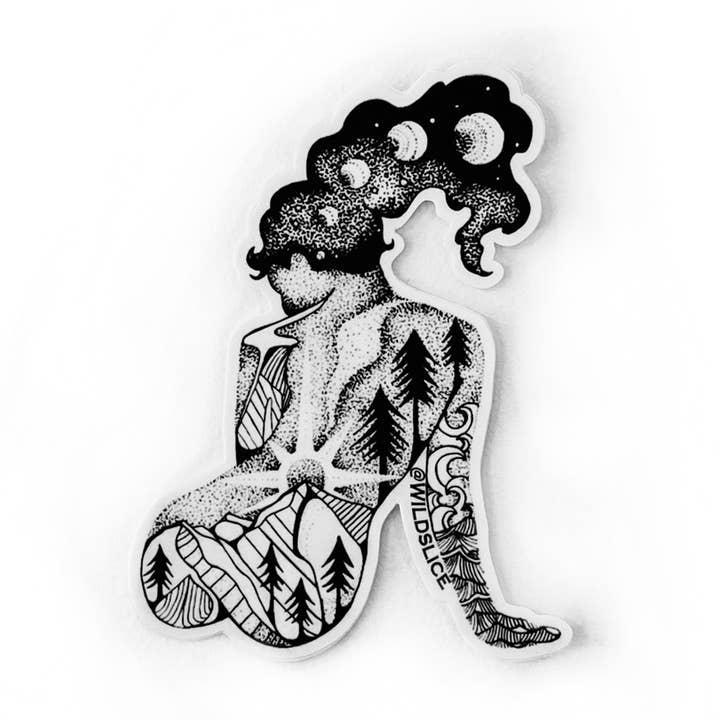 Divine Feminine Vinyl stickers for wholesale by Wild Slice Designs