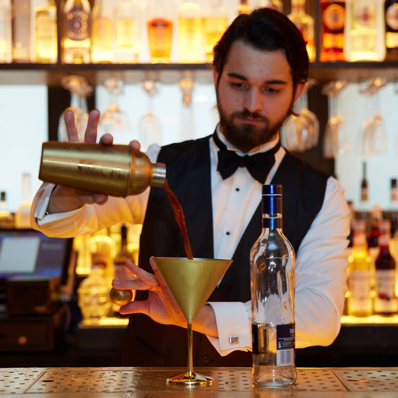 Oak & Steel - Wholesale Bar Tool - 10 Piece Gold Cocktail Set4