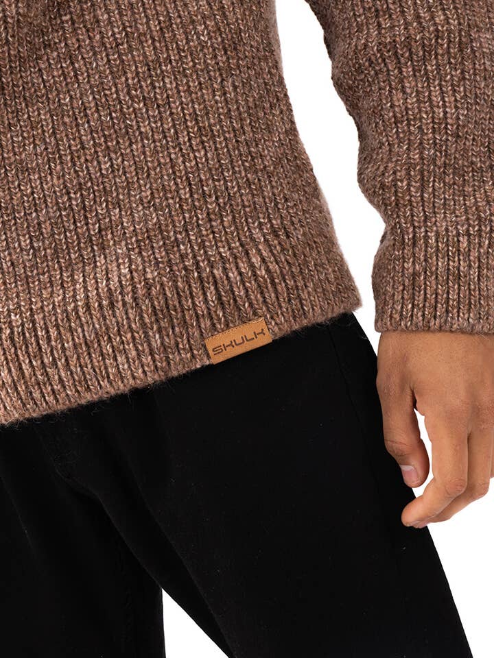 StockNow Unipessoal - Wholesale Knit Sweater - Men's - Sweat Basic Brown3