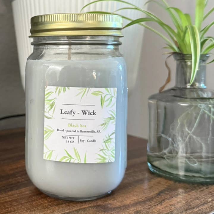 Sort Hav 15 oz for engroshandel hos Leafy-Wick