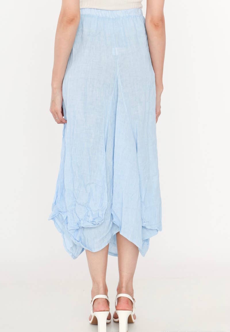 LINEN & COTTON HOUSE - Wholesale Jumpsuit - Women's - LINEN SAROUEL SKIRT WITH POCKETS 9917 663324