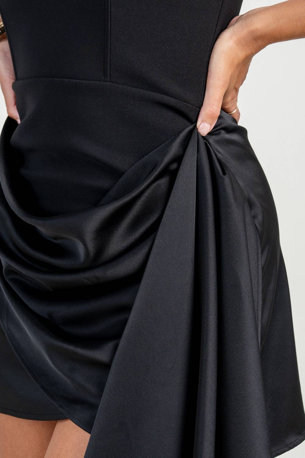 PRIVY - Wholesale Dress - Women's - HD30374SST_PLUNGE NECKLINE A-LINE MINI DRESS12