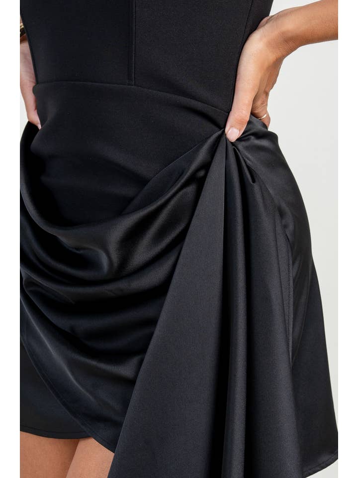 PRIVY - Wholesale Dress - Women's - HD30374SST_PLUNGE NECKLINE A-LINE MINI DRESS12