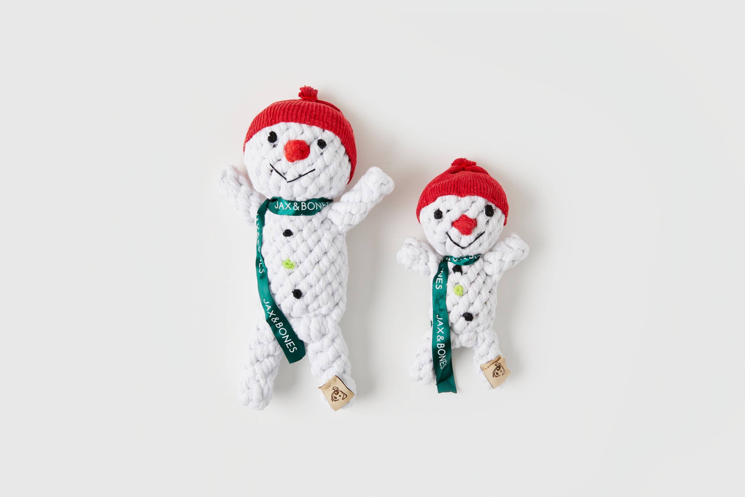 Jax & Bones - Wholesale Pet Rope Toy - Dog - Snowman Rope Toy (Jumbo - 11")1