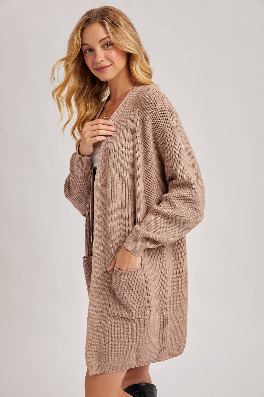 Bluivy - Wholesale Cardigan - Women's - OPEN FRONT BATWING SLEEVE CARDIGAN32