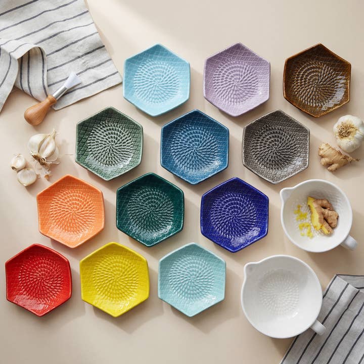 The Grate Plate, Inc. - Wholesale Grater - Ceramic Garlic Grater, 3-Piece Set - Choose Colors19
