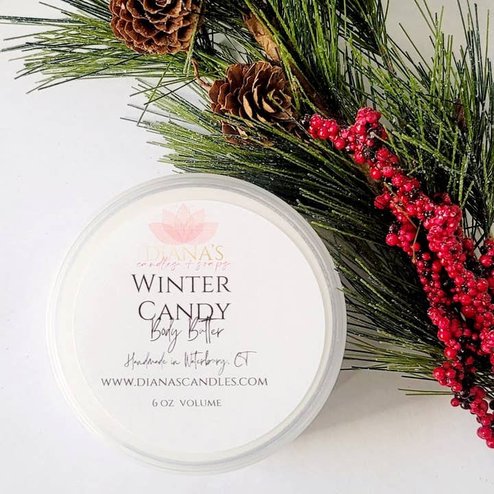 Winter Candy Body Butter for wholesale by Diana's Candles and Soaps LLC